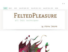 Tablet Screenshot of feltedpleasure.com